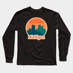 Vintage Michigan Long Sleeve T-Shirt